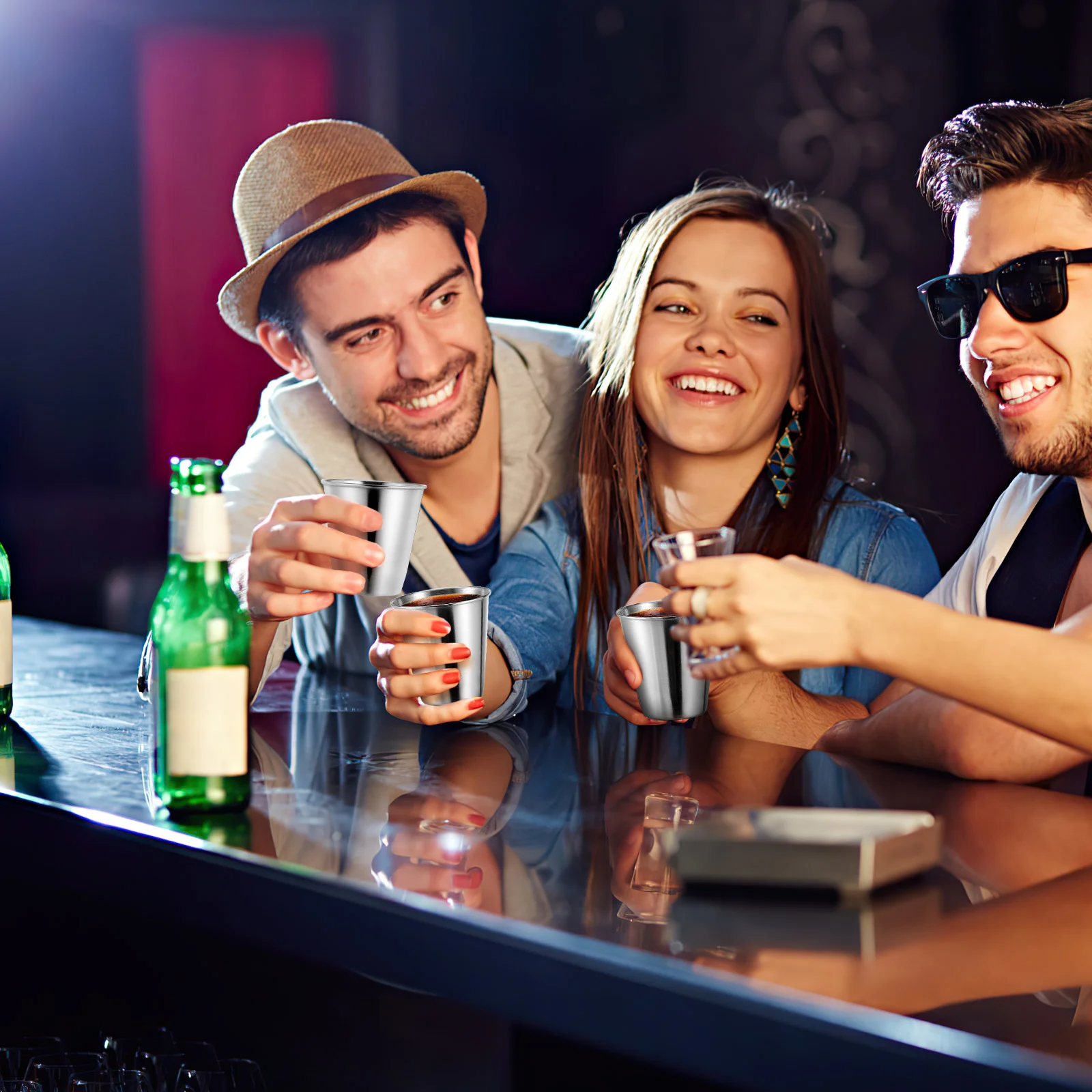 12 шт. стеклянная подставка для текилы из нержавеющей стали диспенсер чая молока