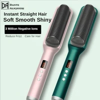 electric hair brushes da straight curly hair two function comb anion hair care portable personal curling iron hair brush women