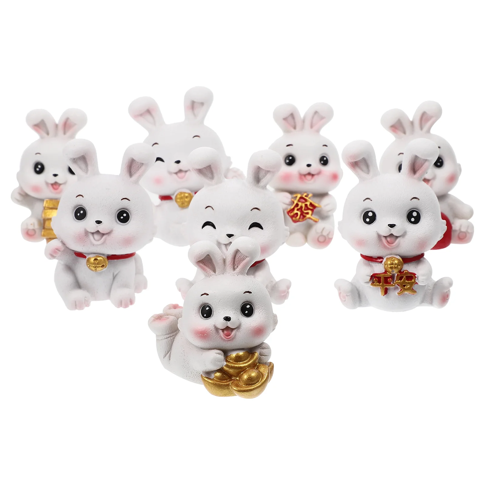 

Rabbit Bunny Easter Toy Statues Animal Head Shaking Statue Bobblehead Dashboard Figurines Year Figurine Figure New Car Ornaments