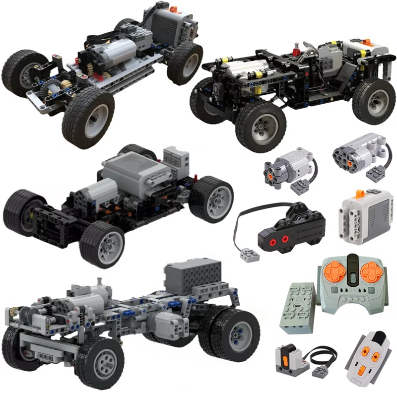 Конструктор MOC высокотехнологичный Радиоуправляемый автомобиль с четырьмя