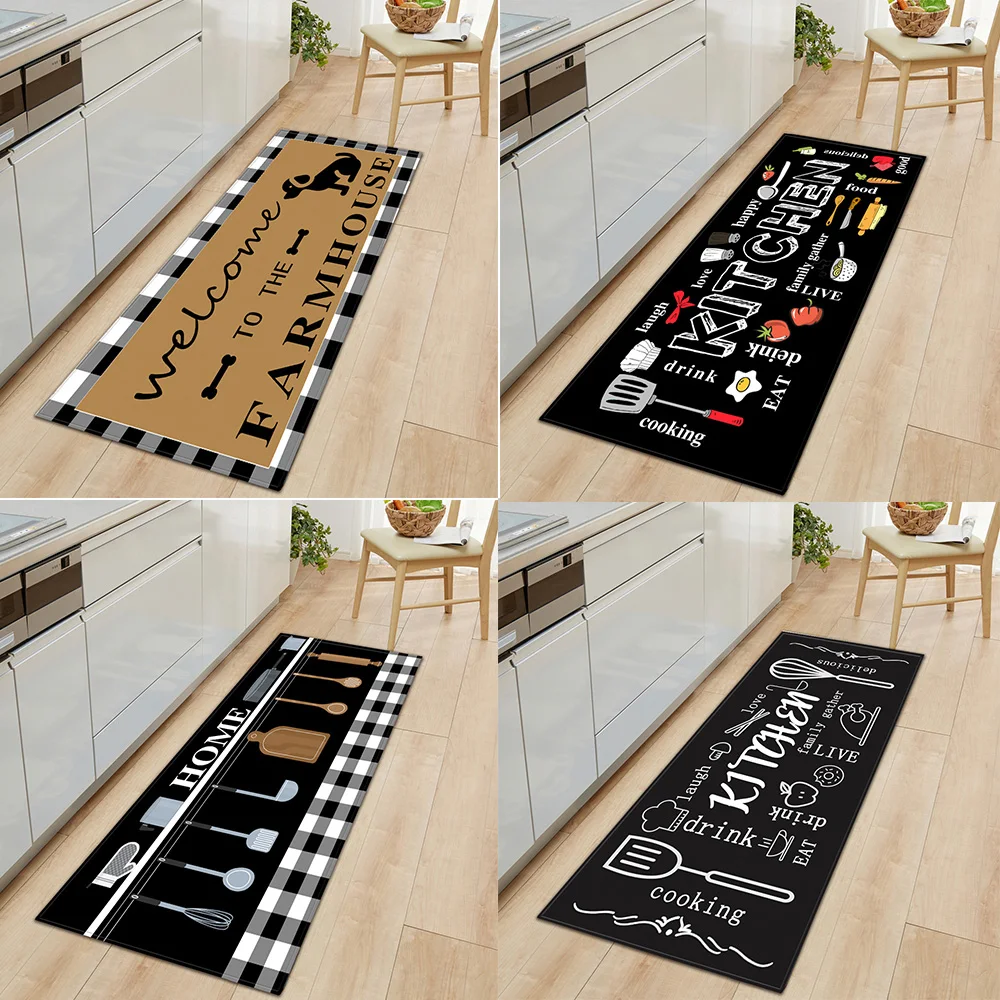 

Customizable Home Corridor Entrance Door Mat Balcony Bathroom Door Non-slip Mat Kitchen Floor Mat Living Room Bedroom Carpet