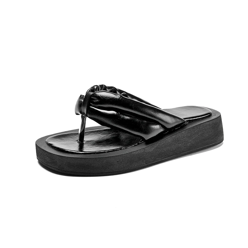 AIYUQI Women Slippers Summer Large Size Flat Shoes Woman Comfortable Female Sandals Ladies Outdoor Slides Flip Flops Women