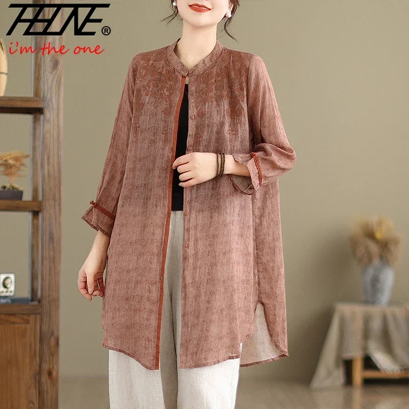 THHONE рубашки блузки женские винтажные модные новые цвета с вышивкой повседневные