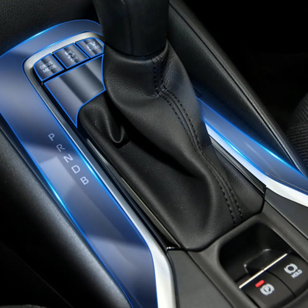 

Автомобильная наклейка для COROLLA 2019-2021, прозрачная защитная пленка, аксессуары для интерьера, автомобильная центральная консоль, пленка из Т...