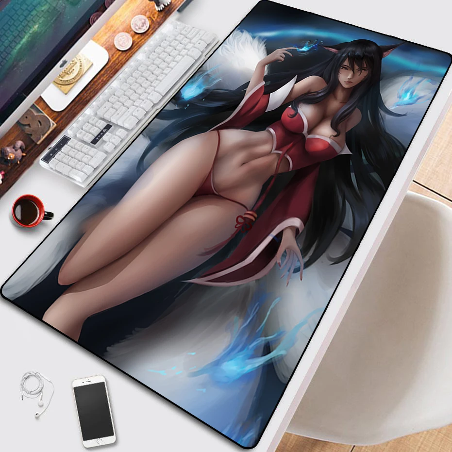 

Anime Sexy Girl Mousepad HD Printing Computer Lock Edge Keyboard Mat PC Desk Pad Beautiful Large Mouse Pad Gaming Accessories
