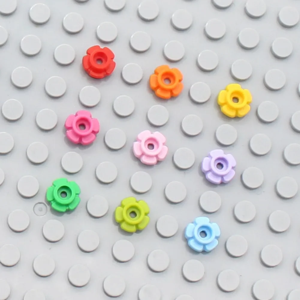 100g MOC строительные блоки для растений кирпичи 24866 1x1 пятилепестковые цветы трава