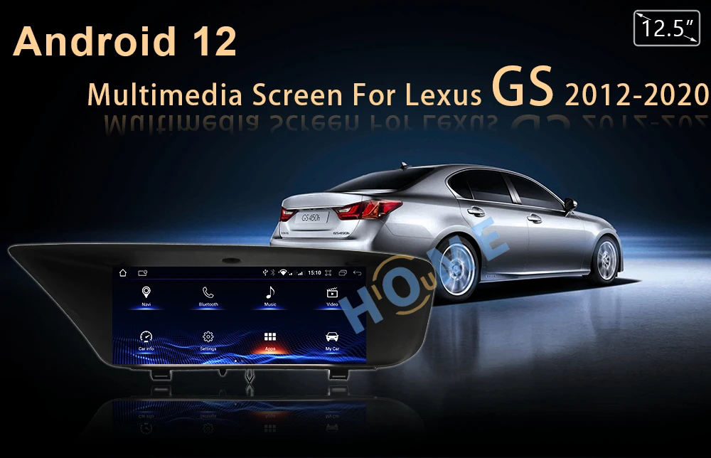 12 5 &quotAndroid 8G + 128G автомобильный радиоприемник с GPS-навигацией для Lexus GS 200 250 300 350 450