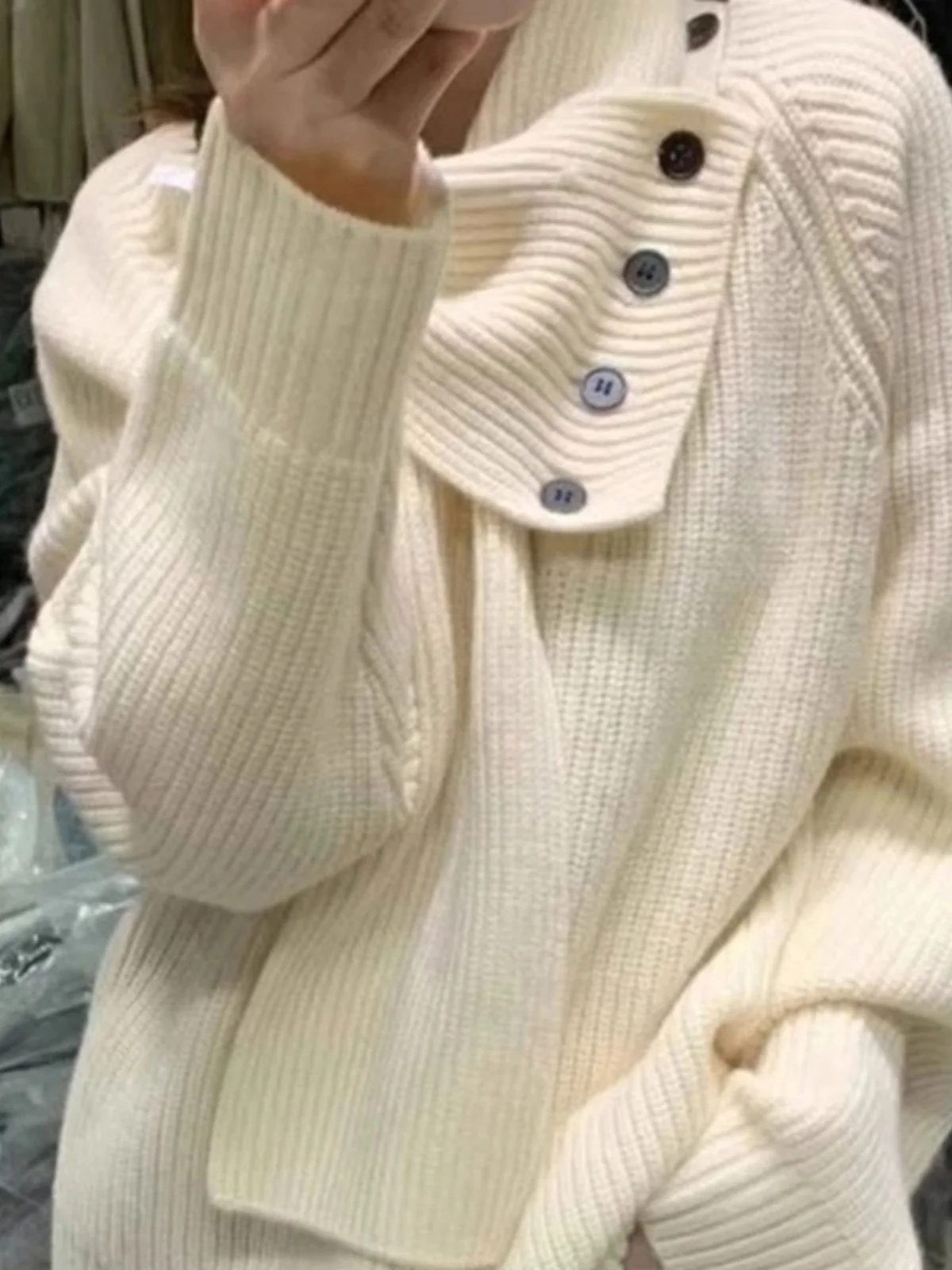 Корейская серия съемный шарф свитер женский зимний оригинальный новый вязаный