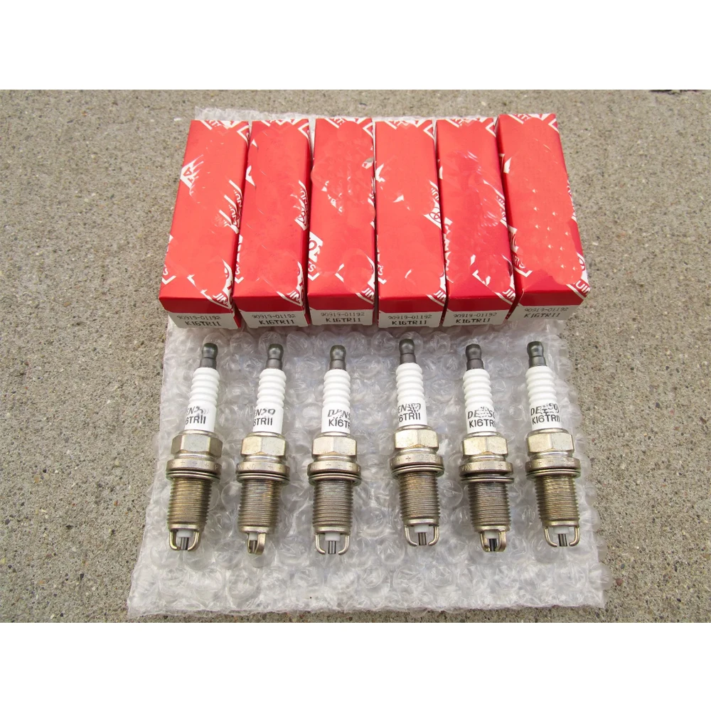6/10 шт. K16TR11 90919-01192 Свечи зажигания для Toyota Tacoma Tundra 4Runner T100 9091901192 БЕСПЛАТНАЯ