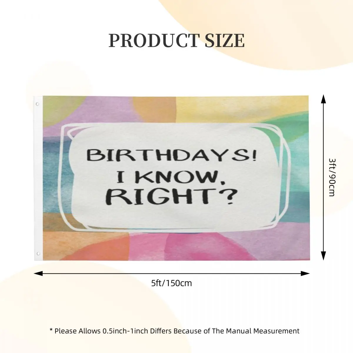 

I Know Right Birthday Art By Linda Woods Linda Woods Duplex Print One Flag For Decoration
