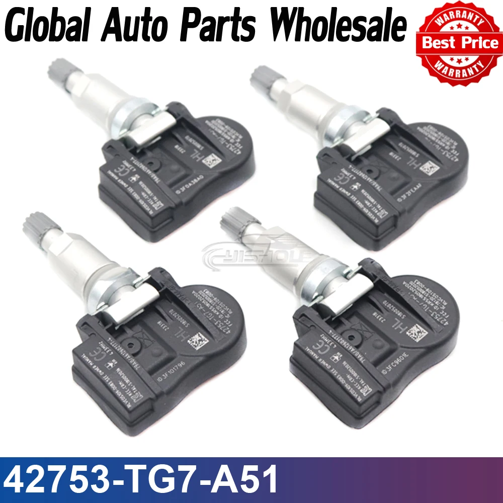 42753-TG7-A51 Новый автомобильный датчик давления в шинах TPMS 433 МГц для ACURA NSX RDX TLX HONDA