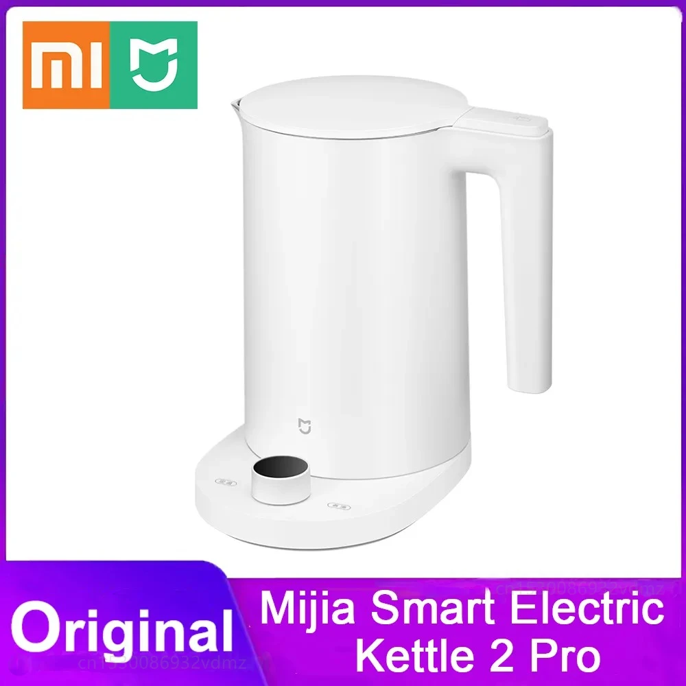Фото Термостатический Электрический чайник XIAOMI MIJIA 2 Pro, умный светодиодный экран, бесступенчатая регулировка температуры, чайник с управлением через приложение №1