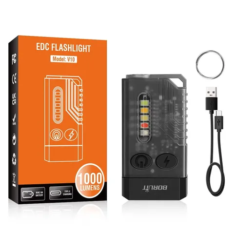 BORUiT V10 1000LM портативный фонарик