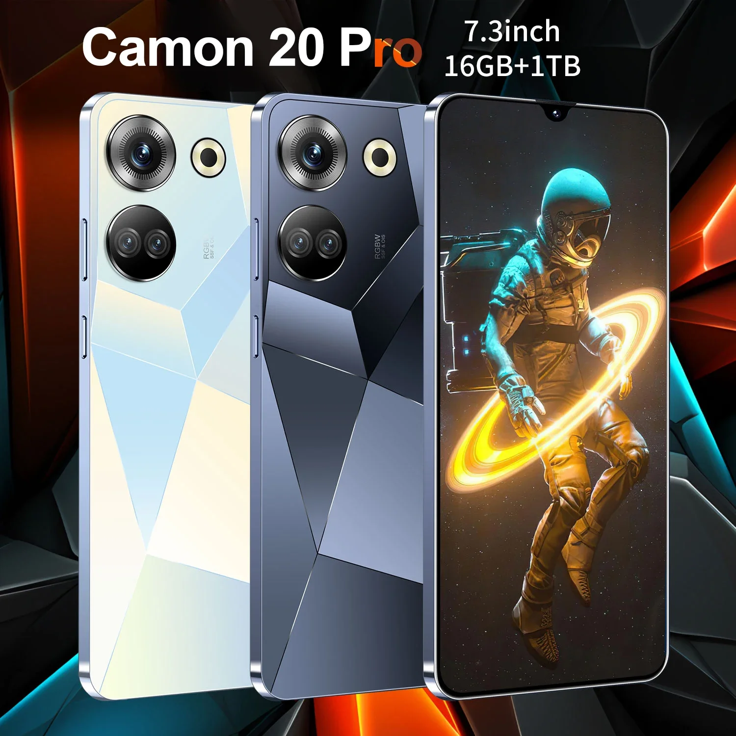 Смартфон Camon 20 Pro Android 13/7 3 дюйма HD-экран Dual SIM 16 ГБ + 1 ТБ Память 8000 мАч 5G Snapdragon 8 gen2 50 МП