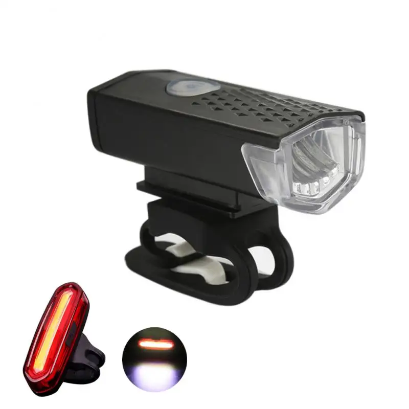

800mah Small Bike Front Light Set Waterproof Mountain Bike Light Safety Lamp Bicycle Equipment Pc Light Weight Abs With Gel Belt