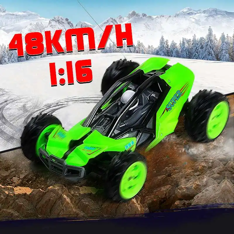 

Новинка 1/16 2,4G электрический внедорожник с дистанционным управлением 48 км/ч высокоскоростной гоночный грузовик игрушечный зеленый 19x28x9 см