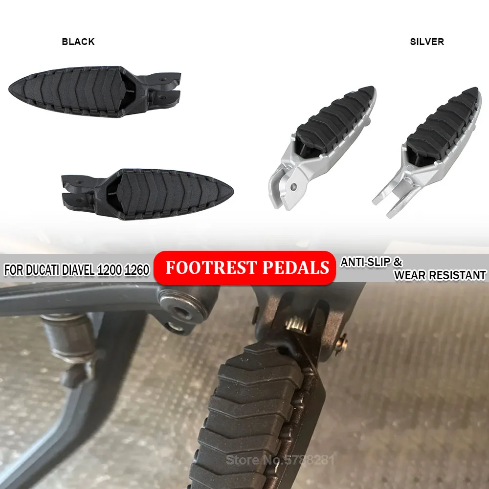 Передние резиновые противоскользящие подножки для DUCATI вел 1260 1200 2011 2022-20 21