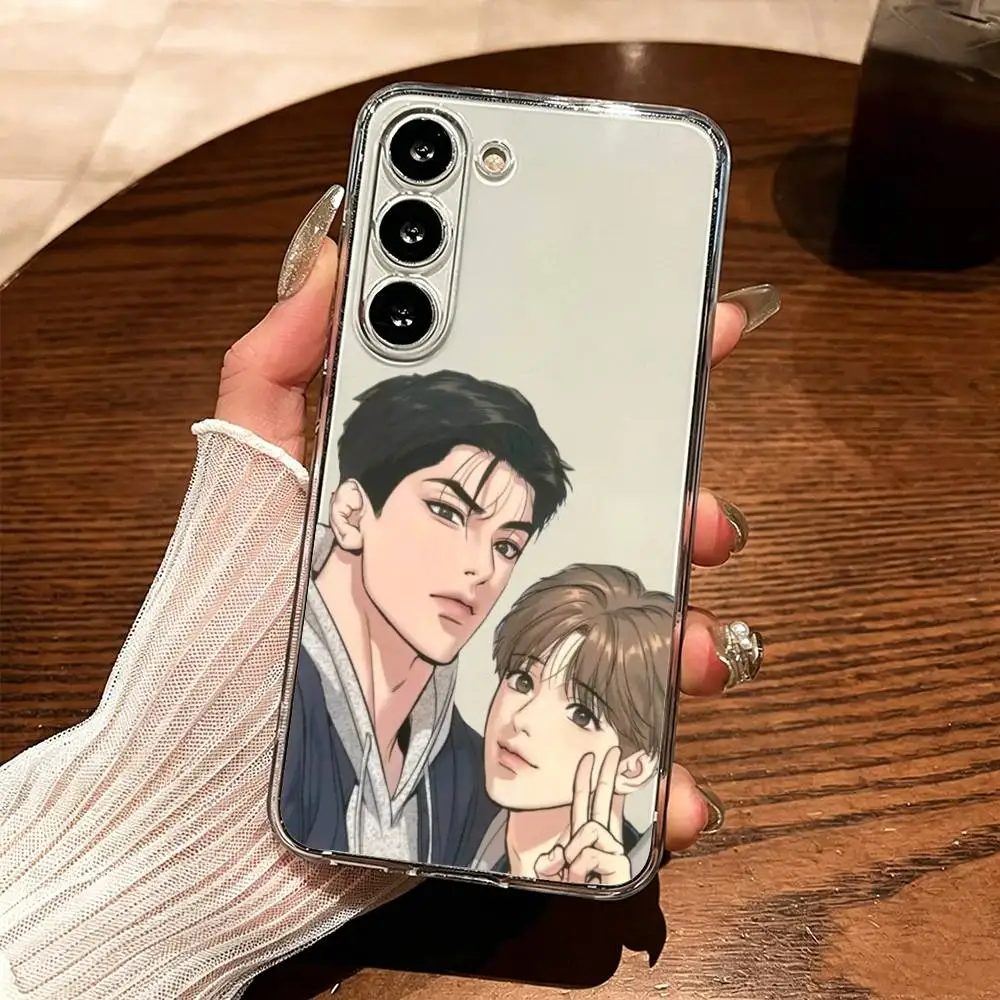 Фото Чехол для телефона Bl Manhwa Jinx Joo Jaekyung Kim Dan Anime для Samsung Galaxy, мягкий на ощупь, ударопрочный, с точными вырезами, прозрачный, с принтом №2