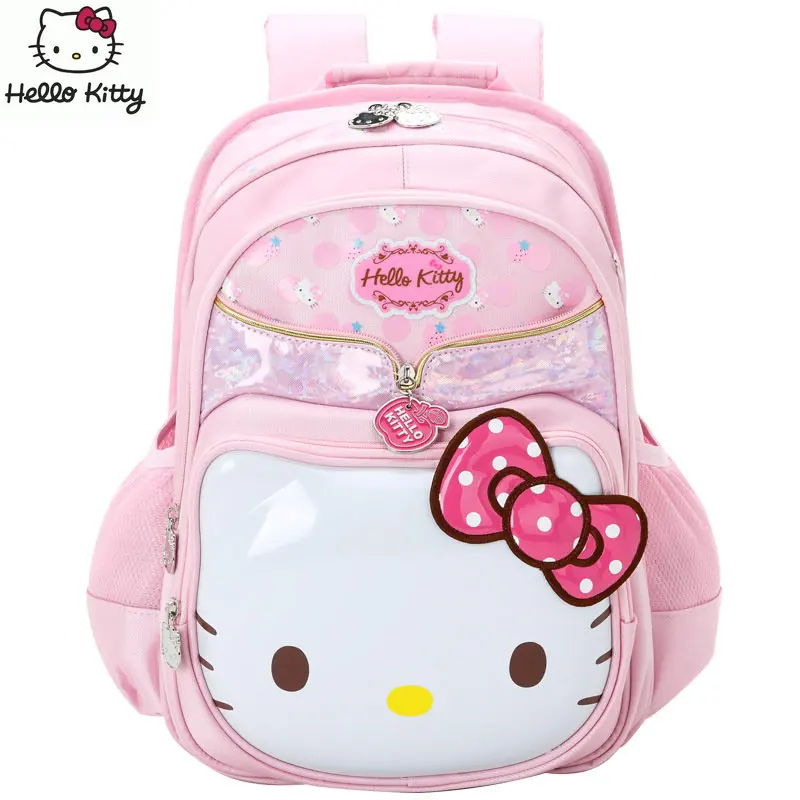 

Hello Kitty Primary School Girls Spine Protection Burden Reduction Schoolbag Kindergarten Girls Fashion Cartoon Bag backpack