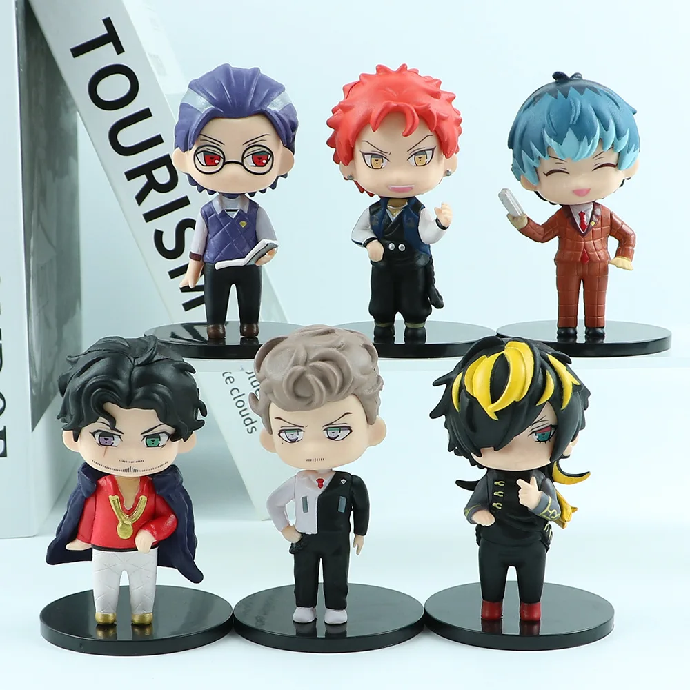 

6pcs Hypnosis Mic Division Rap Battle Yamada Ichiro Jiro Saburo Dead or Alive Figure Toys Cute Model Decoration Dolls Gifts Kids