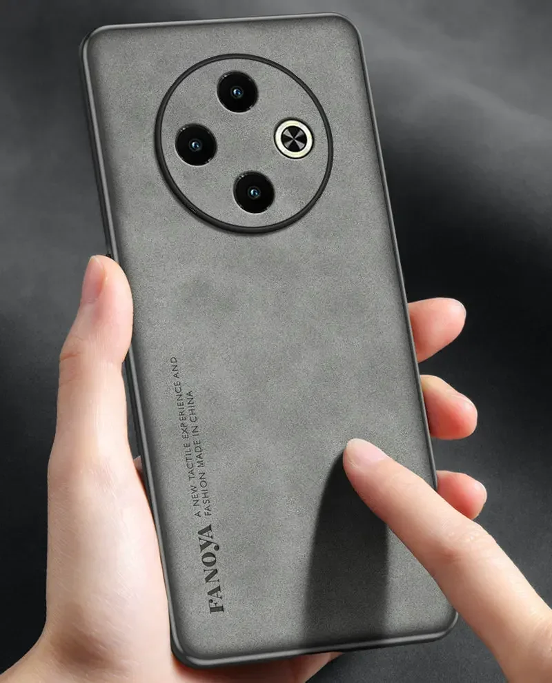 Для Infinix Spark 30C Роскошный кожаный чехол для 30 C матовый Силиконовый полная защита