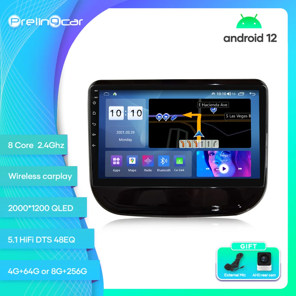

Prelingcar For Changan CS55 2017-2018 Android 12 Car Monitor 8 256g Carplay RDS GPS Built 2din Radio DVD Player 5.1HIFI DTS
