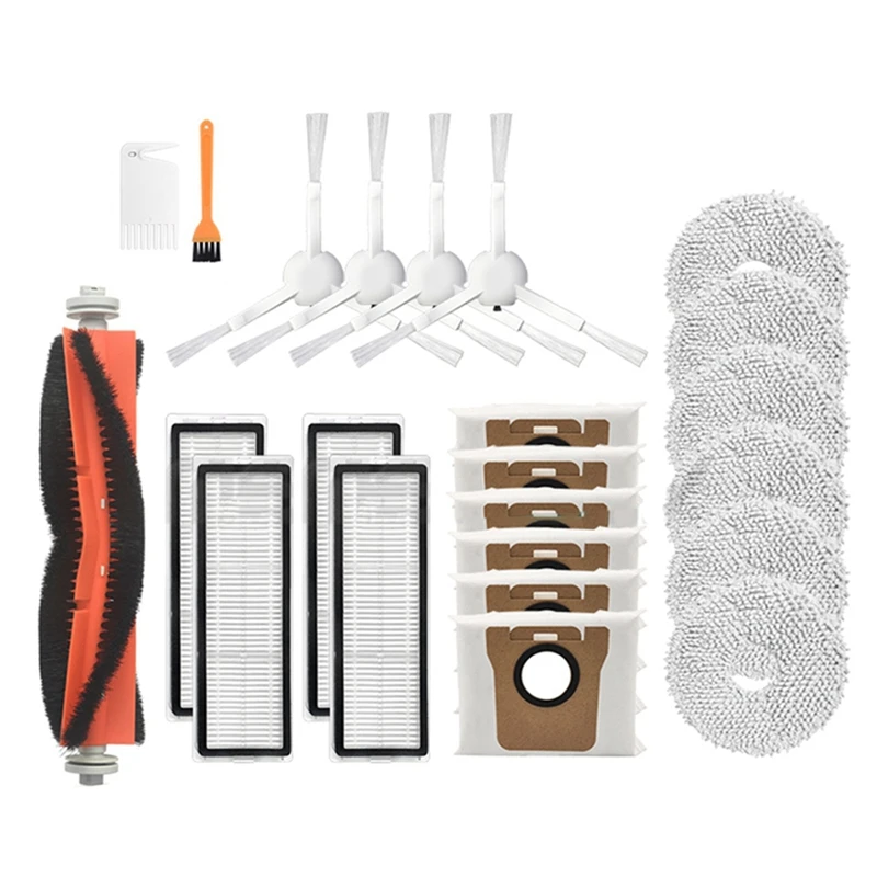 

For Xiaomi Mijia B101CN All-In-One Vacuum And Mop Robot Replacement Main Side Brush Hepa Filter Mop Cloth Spare Parts