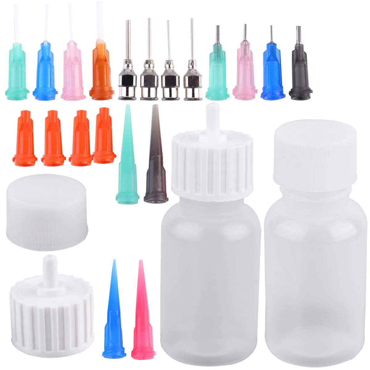 

24 Pcs Pottery Tools Supplies Vase Set Precision Tip Tattoo Bottles Tool Wrap Tattoo Plastic Bottles