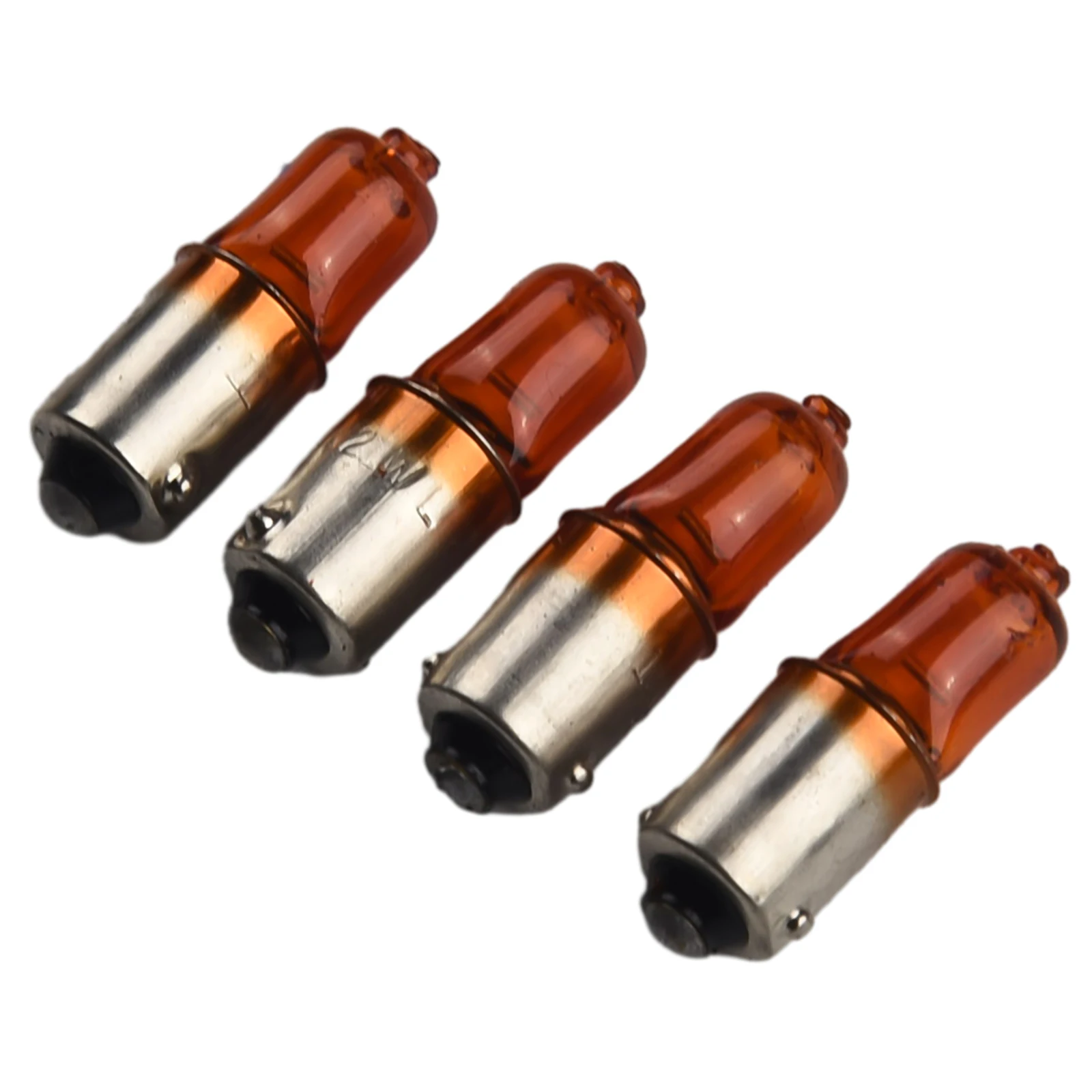 

Brand New Motorcycle Indicator Bulbs 4pcs Amber BA9S Base For Auto Car Halogen Light Mini Miniature Replacement