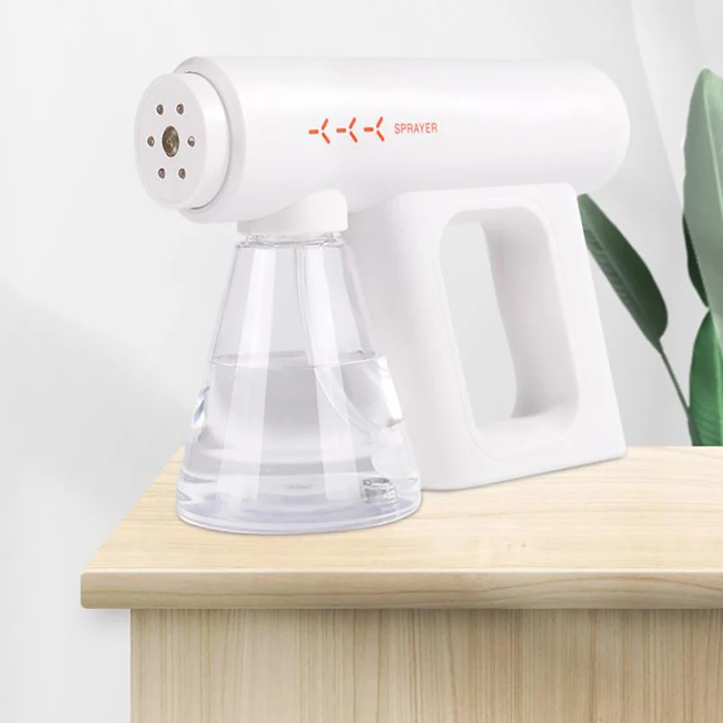 

Wireless Electric Sanitizer Sprayer Disinfects Blue Light Nano Steam Spray Gun