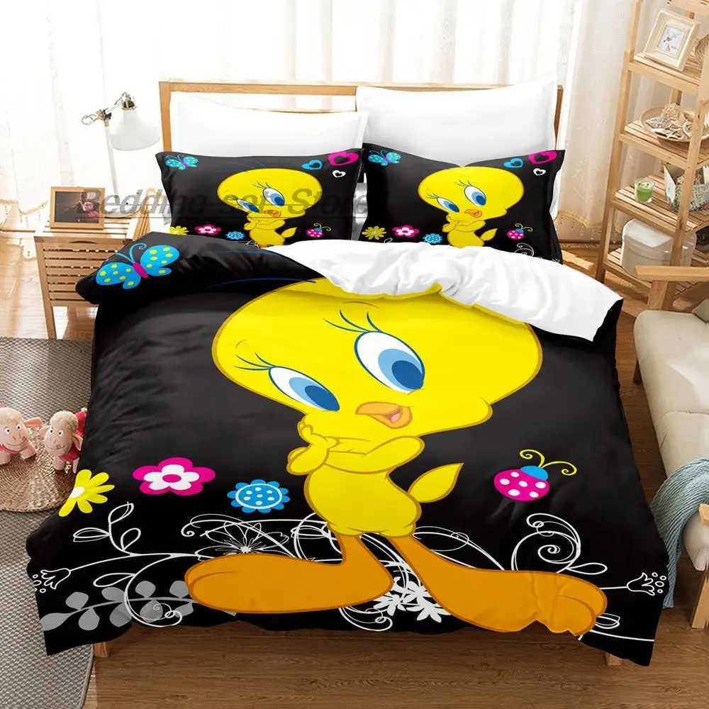 Комплект постельного белья из двух предметов с 3D-принтом птиц |