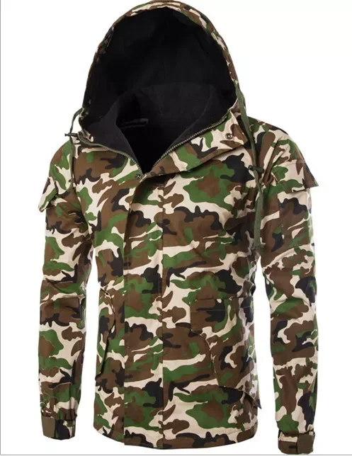 Hunt Clothes Camouflage  Military Jacket Men's Winter Parkas Outdoor Shell Tactical Jacket Men Windbreaker Fleece Coat