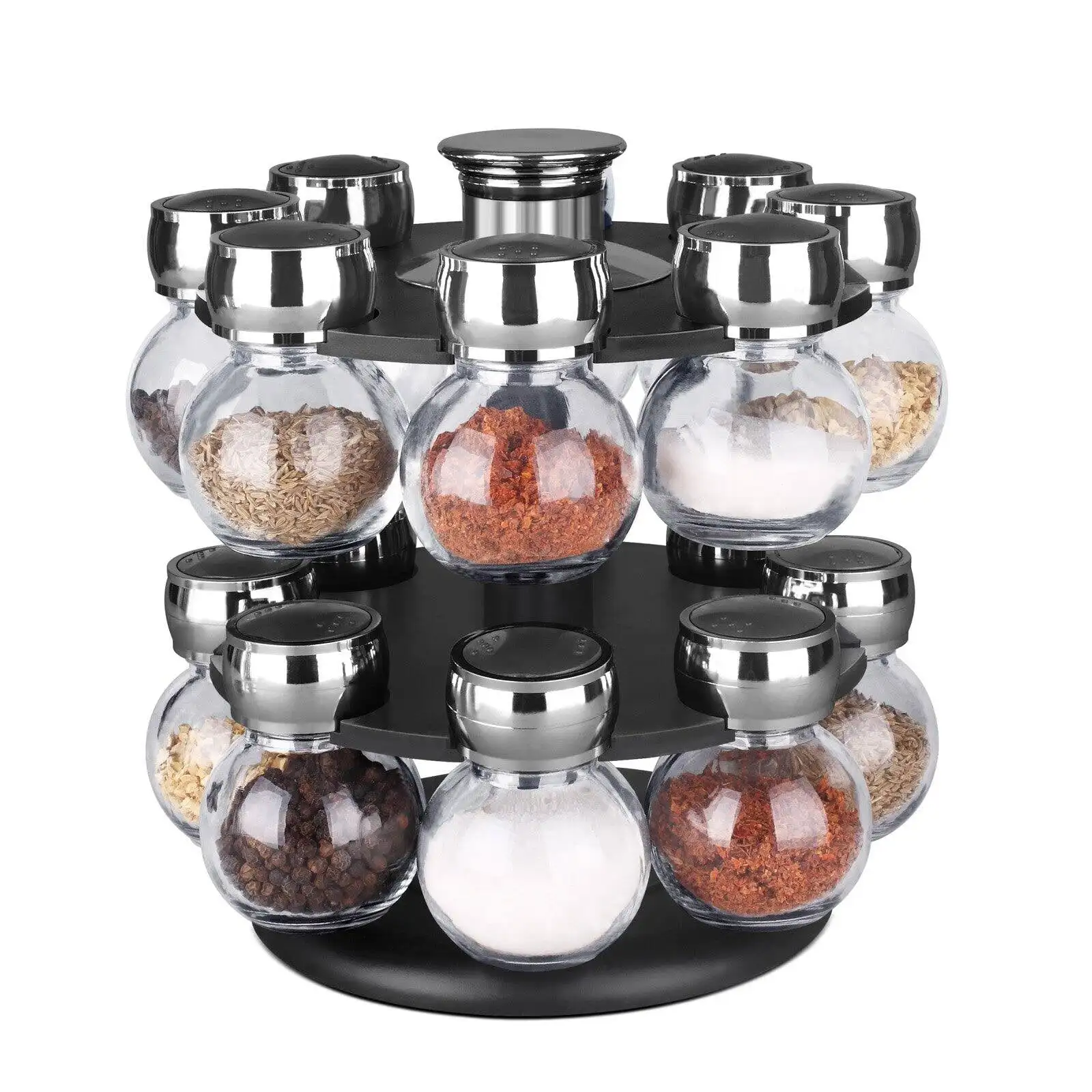 

Revolving Spice Rack - Black