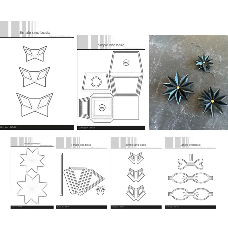 Лидер продаж маленькая коробка звезда подвеска бант штамп для резки скрапбукинг