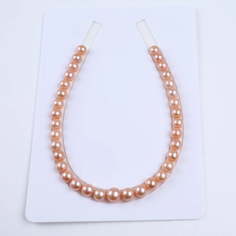 12-13 мм оптовая цена круглые бусины Натурального Розового цвета жемчуг Эдисон