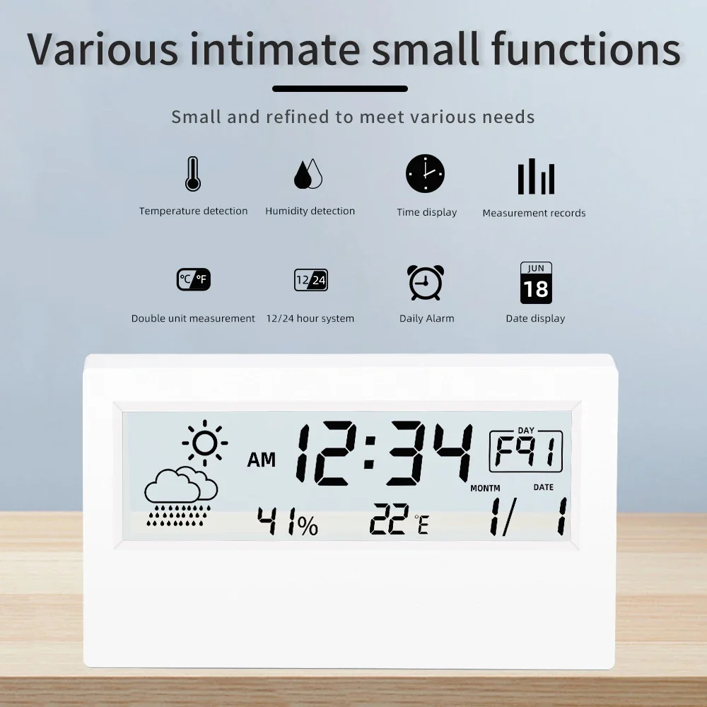 

Измеритель температуры и влажности в помещении, домашний ЖК-цифровой термометр, гигрометр, датчик метеостанции, термогигрометр