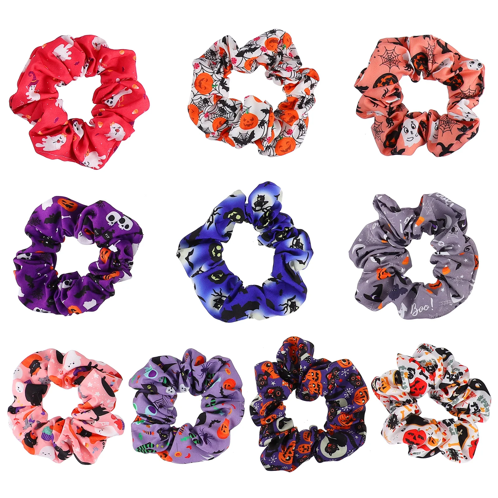 

10pcs Cloth Cartoon Headdress Hair Ties Hair Accessories Hair Scrunchy
