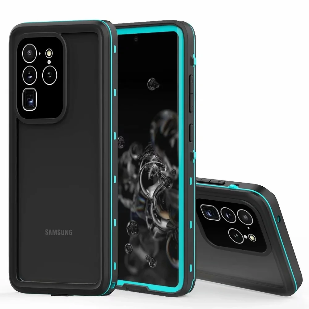 

Ip68 Waterproof Diving Case For Samsung Galaxy S20 Ultra S10 Note 10 Plus 360 Full Protective Shell Shockproof Phone Case Cover