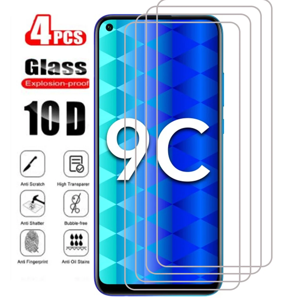 

Защитное стекло для Huawei Honor 8X 8A 8C 8S 9A 9C 9S 9X, закаленное защитное стекло для экрана Honor 10i 20i 20S Play, 4 шт.