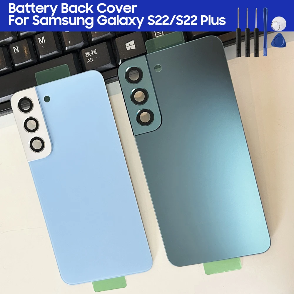 

Back Cover Cases Battery Cover Housing For Samsung Galaxy S22 5G SM-S901B S22+ 5G S22 Plus SM-S906B Back Rear Glass Case