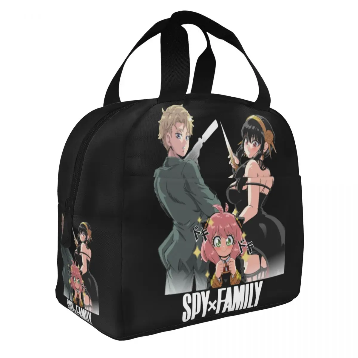 

SPY X Family Fighting Unity Insulated Lunch Bag Leakproof Spy X Family Anime Thermal Bag Lunch Box Tote Food Storage Bags