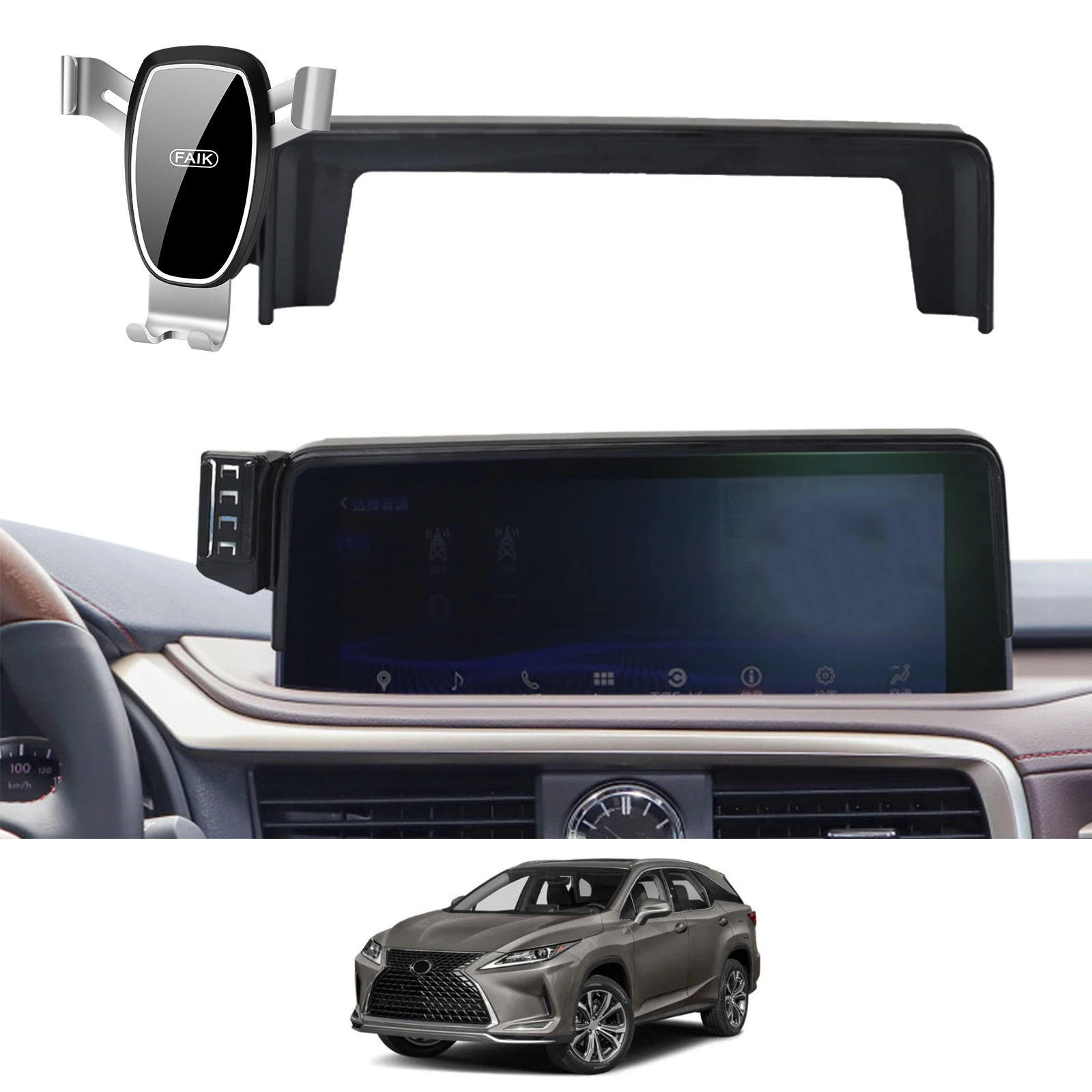 Автомобильный держатель телефона для Lexus RX 2020 2021 2022 (12 3 дюйма/8 дюйма) GPS-кронштейн