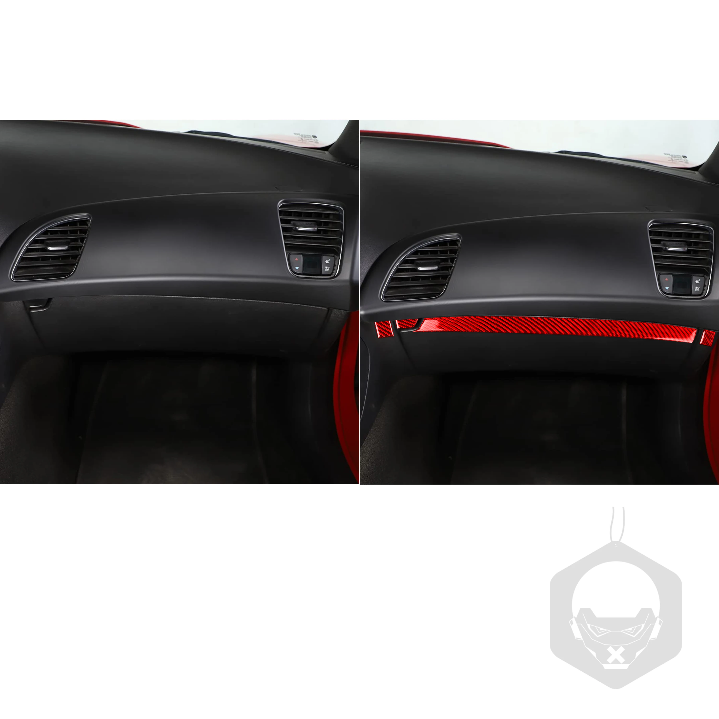 Для Chevrolet Corvette C7 2014-2019 ящик для хранения пассажиров из углеродного волокна