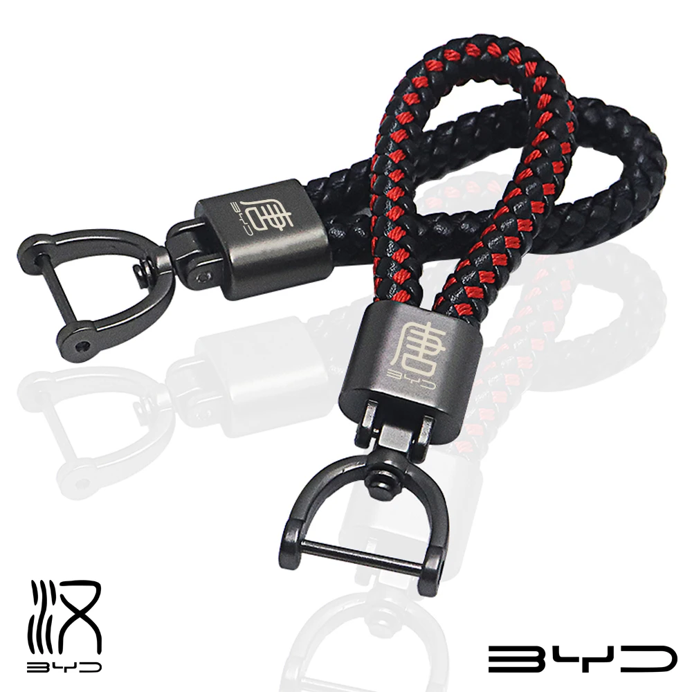 

Для BYD Build your dreams han tang ev dm d1 song MAX автомобильный кожаный брелок для ключей автомобильные аксессуары