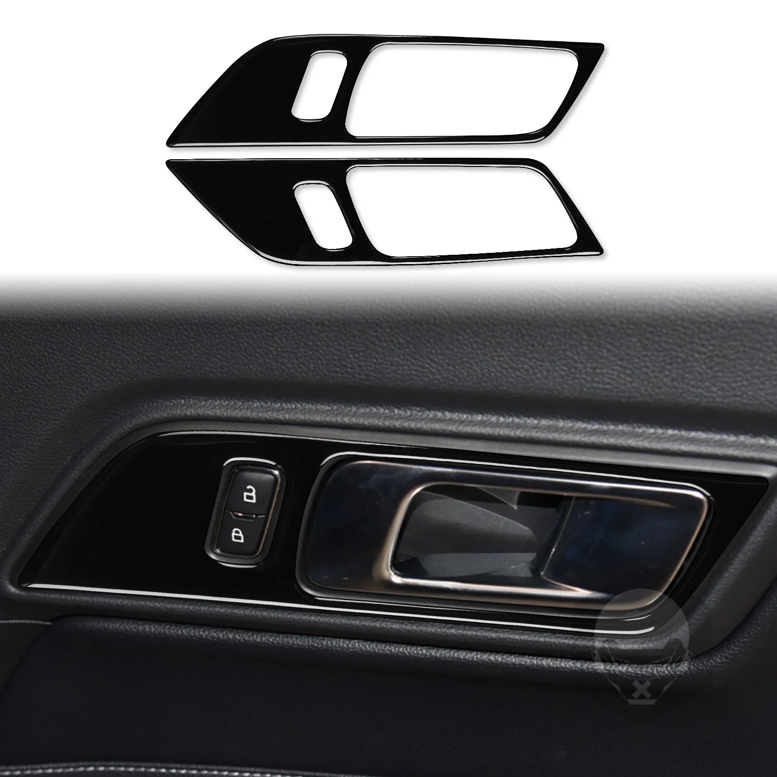 

for Ford Mustang 2015 2016 2017 2018 2019 2020 Door Plank Decoration Cover Trim Sticker Decal Car Accessories Plastic