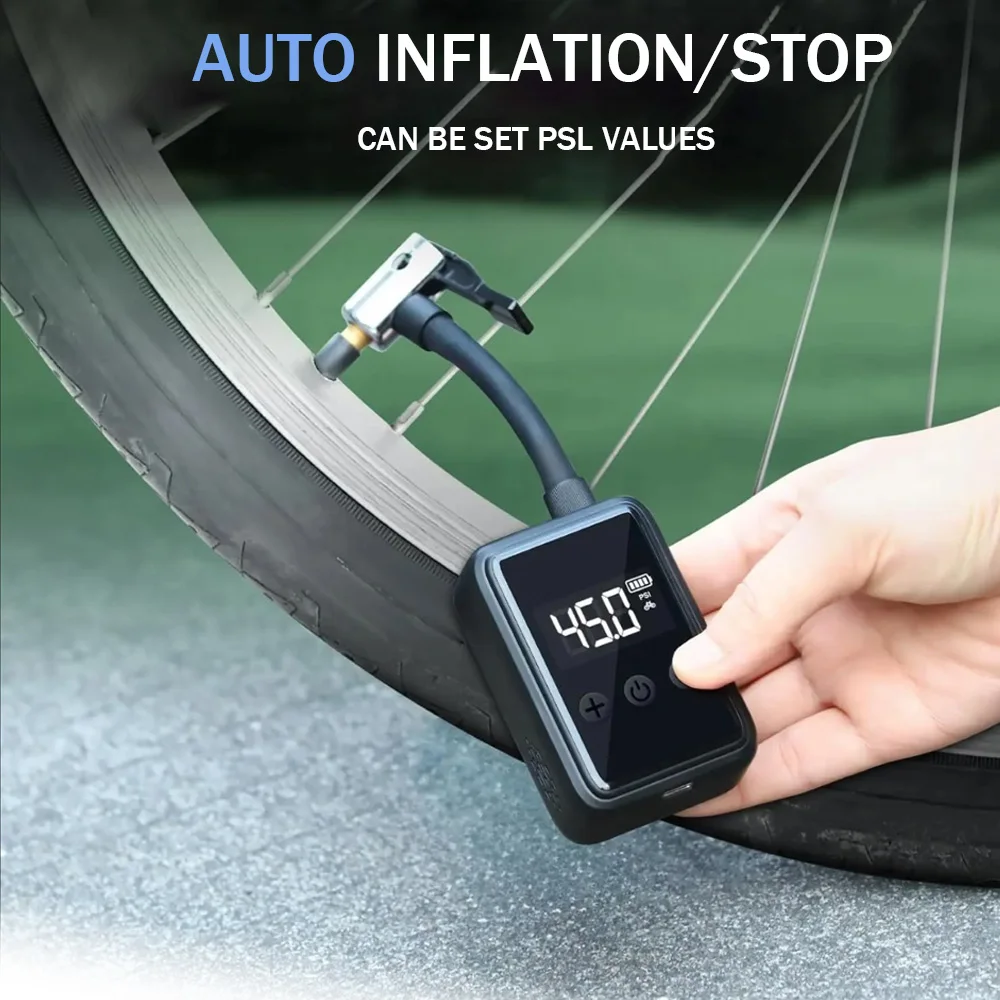 Универсальный беспроводной насос для накачивания велосипедных шин 150PSI