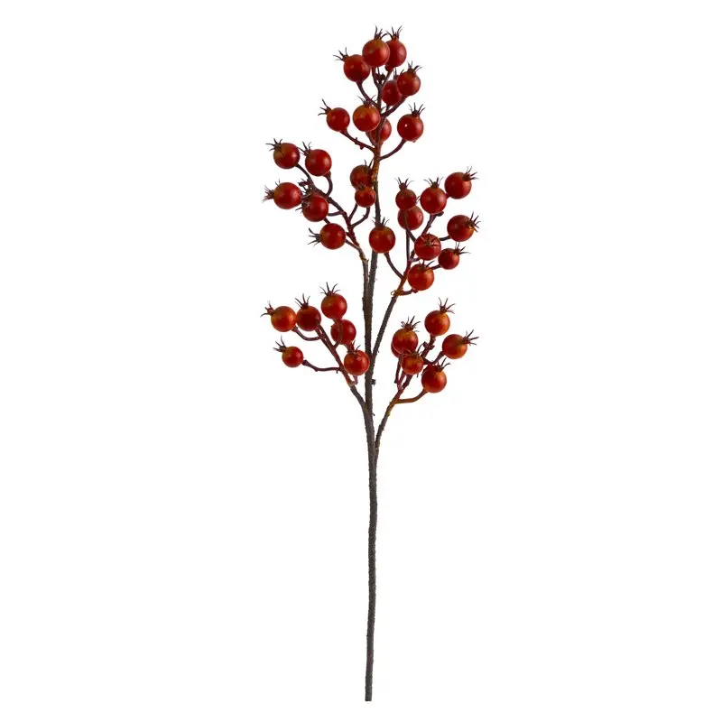 

27in. Berry Artificial Flower (Set of 6), Orange