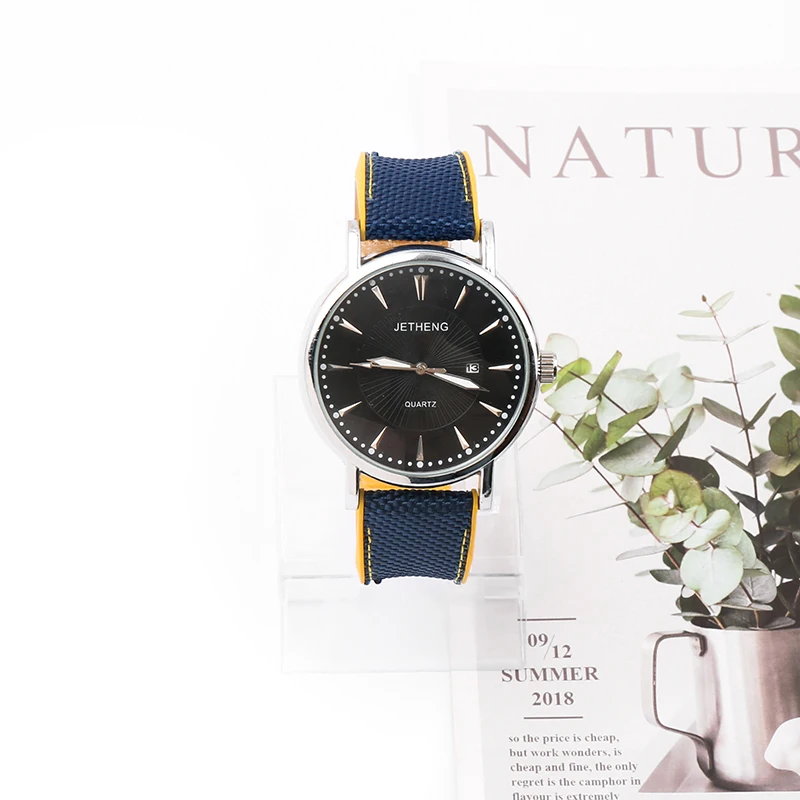 Watch accessories suitable for Breitling Nylon Canvas Series 22 24mm unisex breathable rubber strap Folding buckle