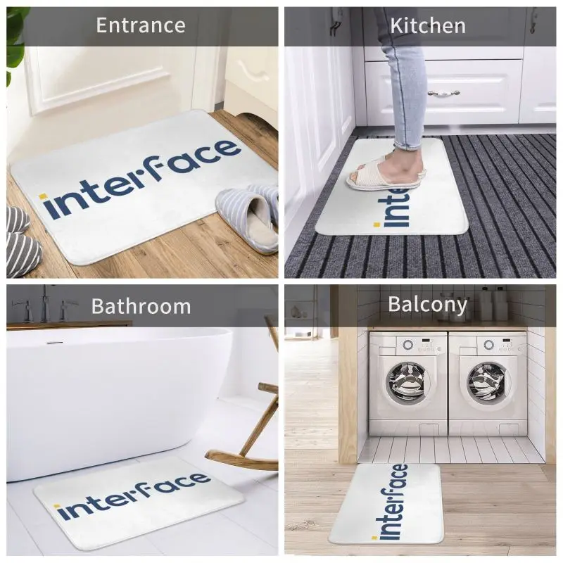 Коврик для двери с пользовательскими интерфейсами противоскользящий коврик
