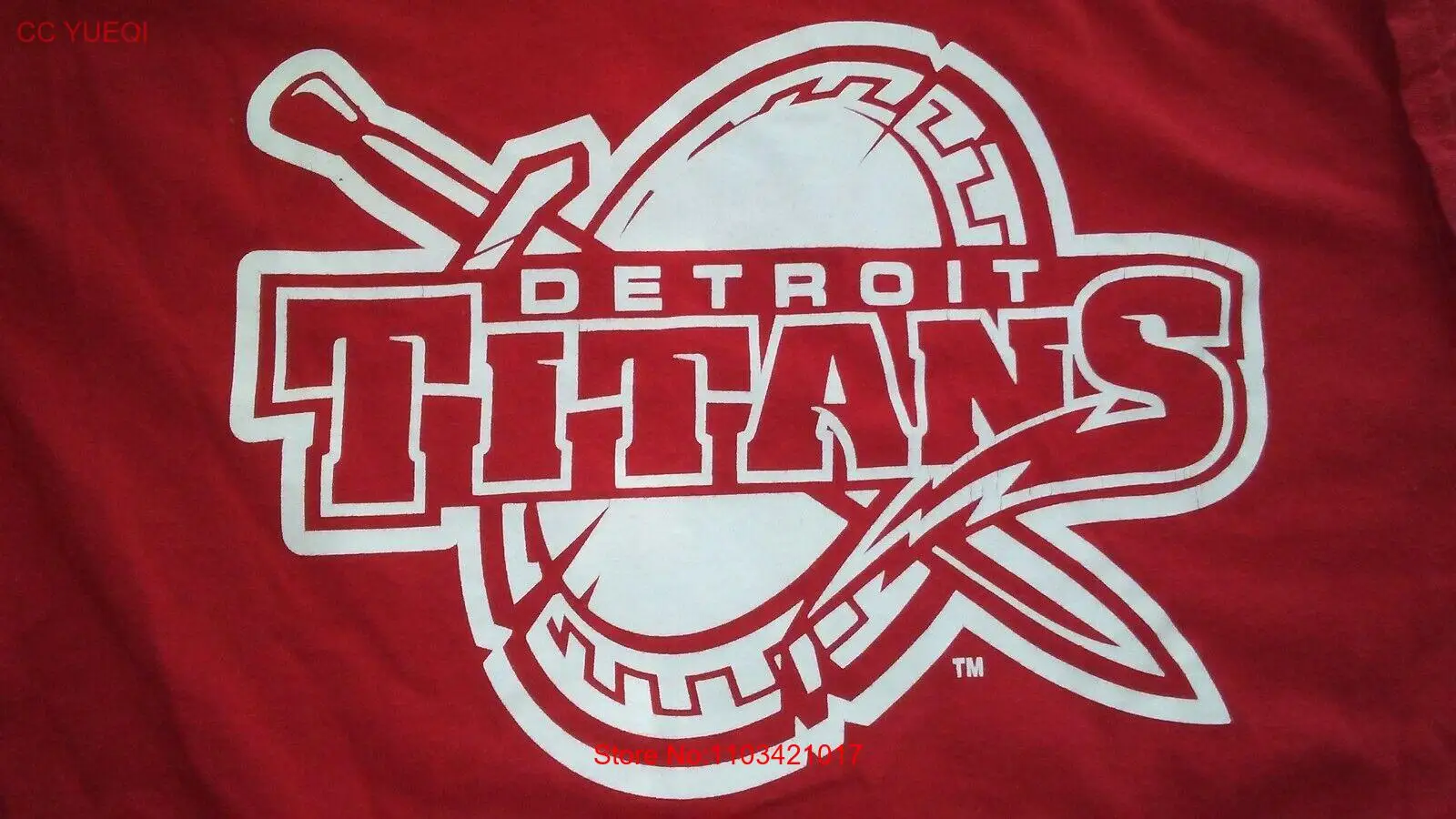 Винтажная Мужская футболка для баскетбола Детройта титана Размер Средний